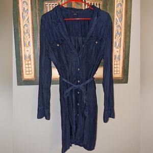 Sanctuary Women's Stephie Army Shirt Dress - Navy size M